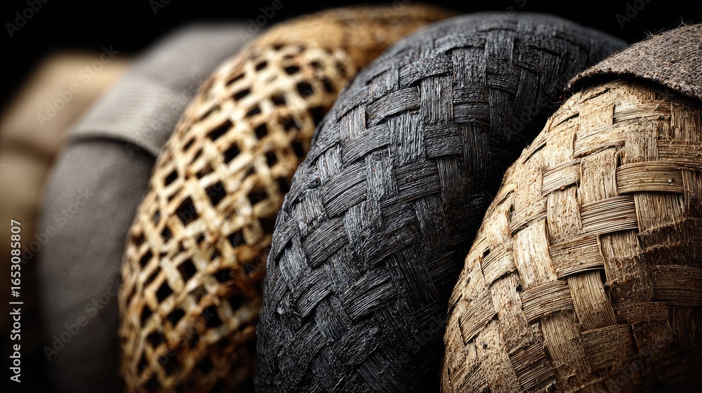 Obraz premium Woven Baskets Close-Up