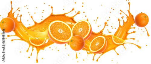 orange splash background