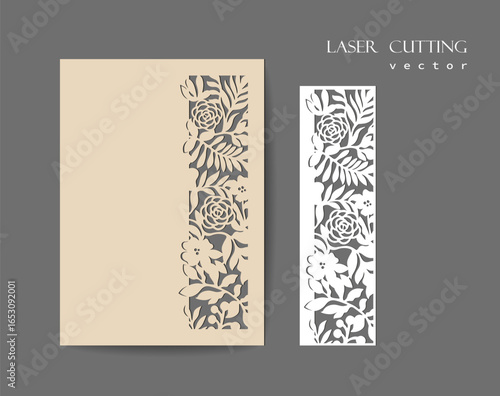 Wedding Ornamental Invite - Laser Cut File - Cutting - Vector