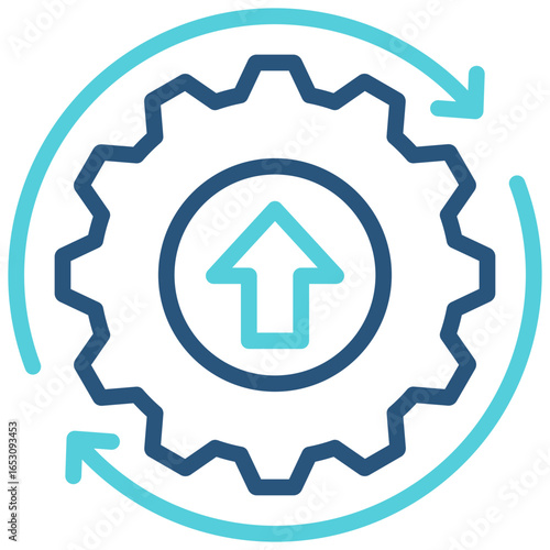 Optimization Outline Color Icon