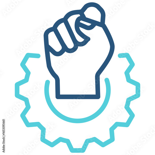 Assertiveness Outline Color Icon