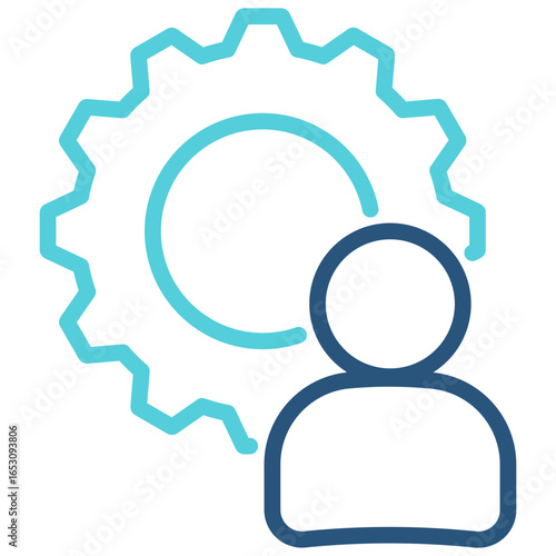Management Outline Color Icon