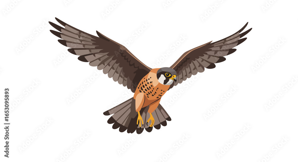 Obraz premium Majestic Falcon Soaring Capturing the Essence of Freedom in a Stunning Imagefx_0nqvb3_via_RJ_ImageFX_Auto.ai
