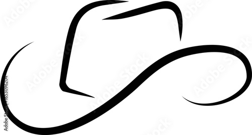 Cowboy hat icon set.west illustration sign collection.Uncle Hat Cut File, Daddy's Hat Stencil, Rodeo Vector, Howdy Clipart.Texas symbol or logo.Cowboy hat icon in silhouette style vector art illustrat