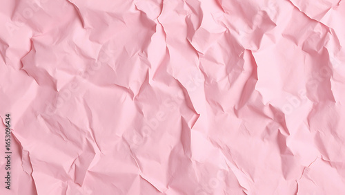 Wallpaper Mural Crumpled pink paper texture background with deep folds and wrinkles, perfect for adding a touch of vintage charm and character to your designs Torontodigital.ca