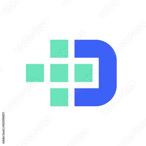 D plus data medical logo design