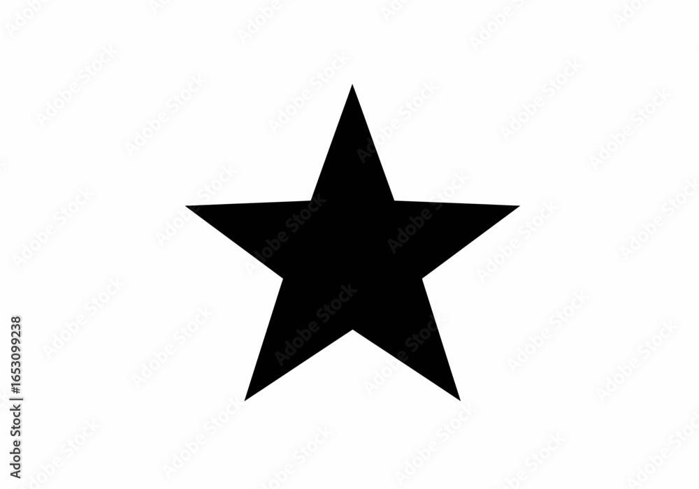 Star Icon Black | Five Point Shape Symbol | Rating Favorite Vector | Minimal Flat Design Star Graphic | Award, Badge, Highlight Illustration Star Icon Black | Five Point Shape Symbol | Rating Favorite Vector | Minimal Flat Design Star Graphic | Award, Badge, Highlight Illustration