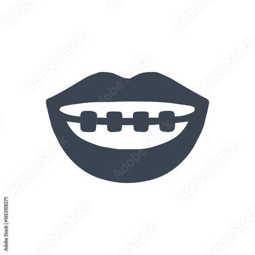 Mouth with Braces icon