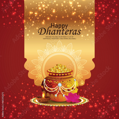 Happy dhanteras celebration background