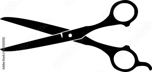 scissor silhouette, scissor icon vector illustration on a white background