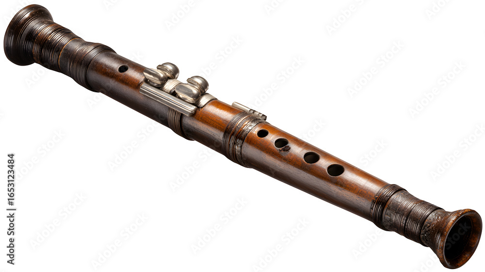 Naklejka premium Fife instrument used in field music ensembles