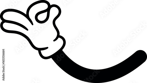 Comic animation hand meditative gesture