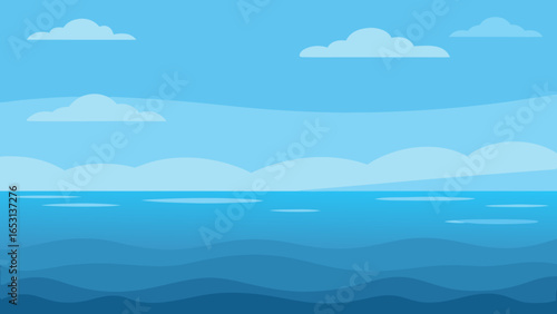 Observe a Serene Ocean View with Subtle Ripples on the Water