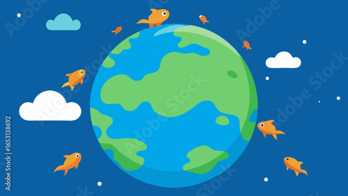 A surreal world with an atmosphere thick like gelatin slowing life