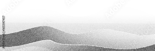 Halftone stipple mountain with brutalist retro photocopy noise, grunge punk Y2K collage styleю