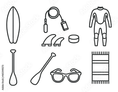 Traditional japanese festival icons: lantern, drum, mask, fireworks, stall, banners, flag, pavilion