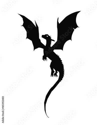 vector illustration of a dragon