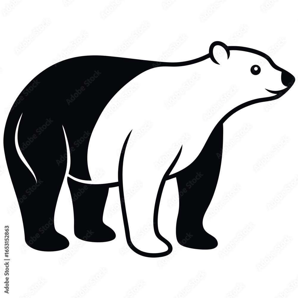 Fototapeta premium POLR BEAR VECTOR ANIMAL