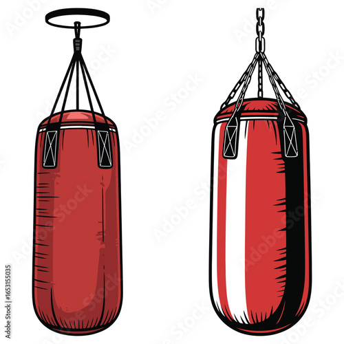 red boxing gloves