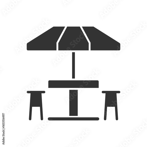 Umbrella Table Icon