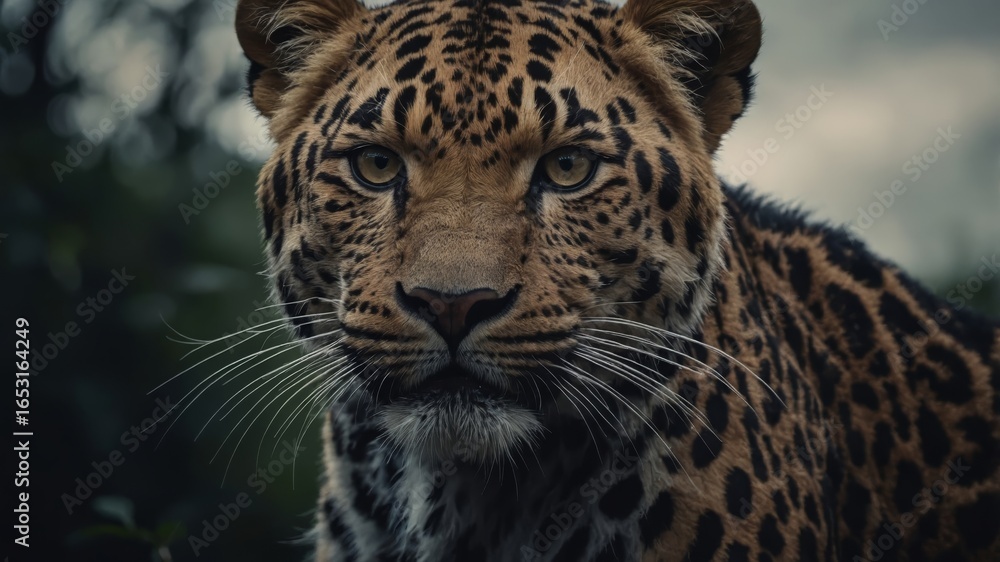 Fototapeta premium portrait of a leopard