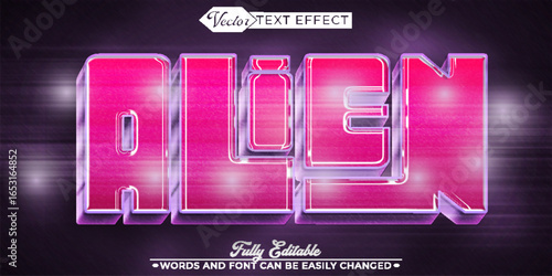  Alien Galaxy UFO Vector Fully Editable Smart Object Text Effect