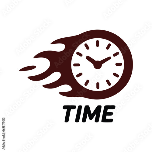 Time is money concept with clock and timer illustration