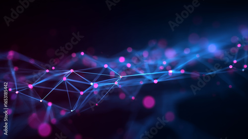 Network connections abstract digital background