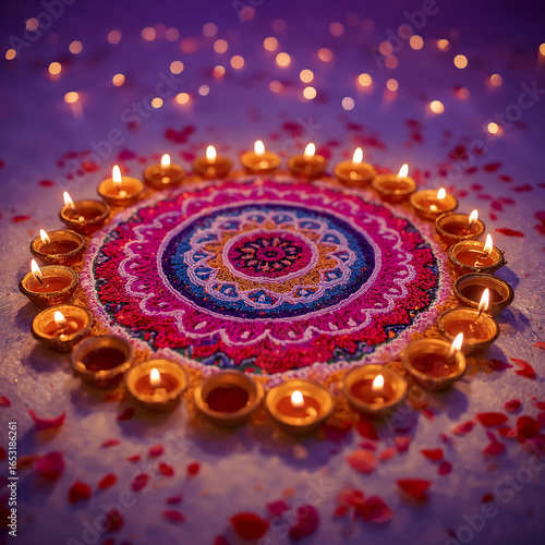 Diwali, the Festival of Lights, celebrates the triumph of good over evil with diyas, rangoli, sweets, fireworks, and prayers, symbolizing prosperity, joy, and new beginnings.