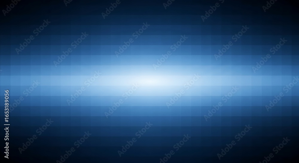 Abstract blue gradient background with horizontal lines and a bright central light area effect Abstract blue gradient background with horizontal lines and a bright central light area effect