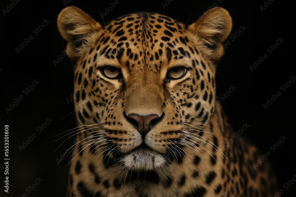 Naklejka premium Capturing the Essence of Power and Mystery in the Darkness