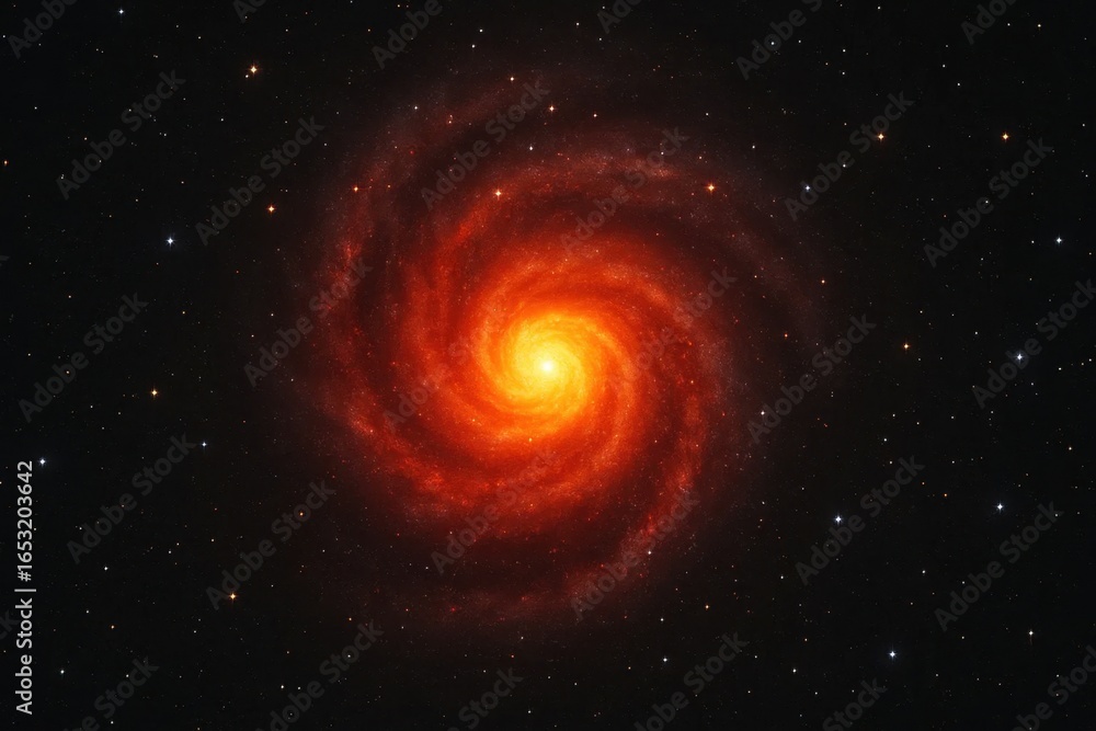 Fototapeta premium A swirling galaxy in the vast expanse of space