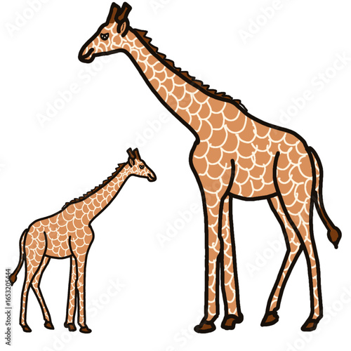 giraffe vector illustration