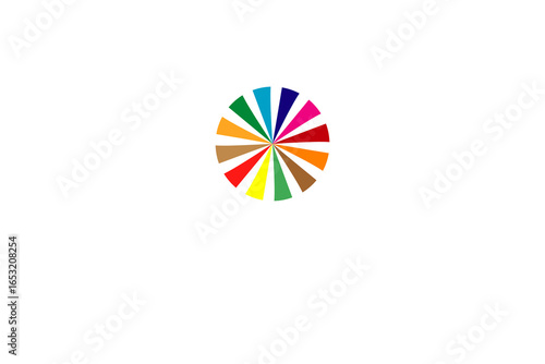 colorful balloons isolated on white background