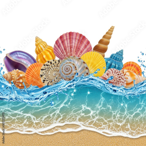 seashells on the beach