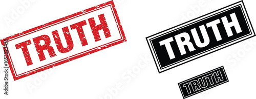 Truth stamp vector image graphic design isolated concept