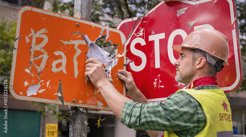 Damaged Street Signs: Repair and Restoration