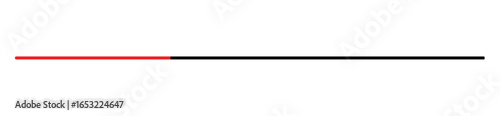 Red and Black Line: A simple yet powerful visual representation of contrasting colors and the balance. straight line. 