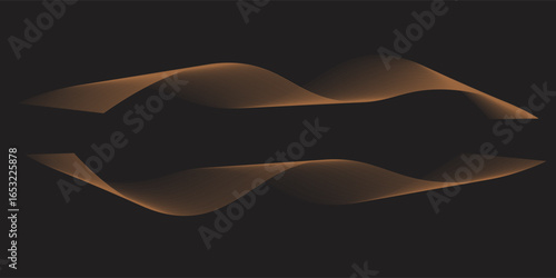 Hand drawn wave element with Japanese pattern vector background