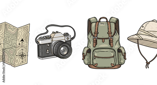 Adventure Time: Essentials for Travel, Photography, and Exploration Concept