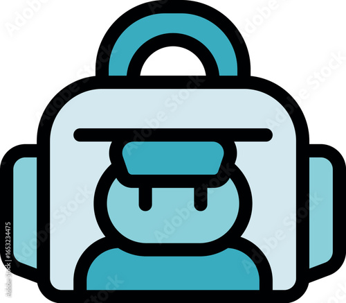 Courier carrying parcel, ensuring safe and timely delivery using advanced tracking technology