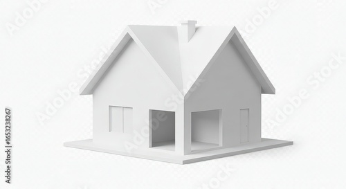 Wallpaper Mural Dreaming of Homeownership Explore this Clean Minimalist House Design for Modern Living and Real Estate Opportunities, Perfect for Architecture and Investment Concepts Torontodigital.ca