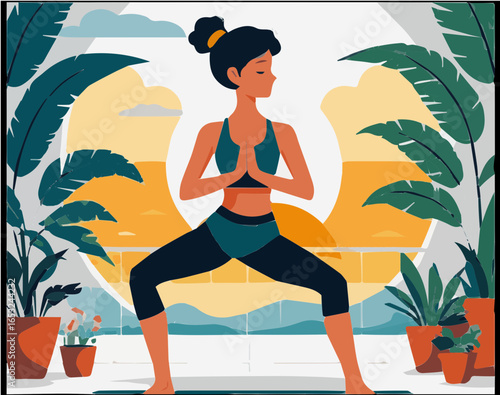 yoga on the beach