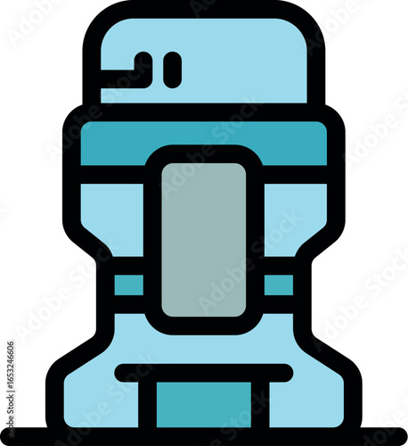 Portable oxygen concentrator ensuring continuous oxygen supply, featuring advanced technology for respiratory care