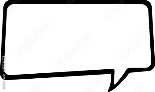 Black Outline speech bubbles. communication concept, Speak bubble text, vector set of flat message bubbles show chat bubble or dialog boxes, Vector Illustration !