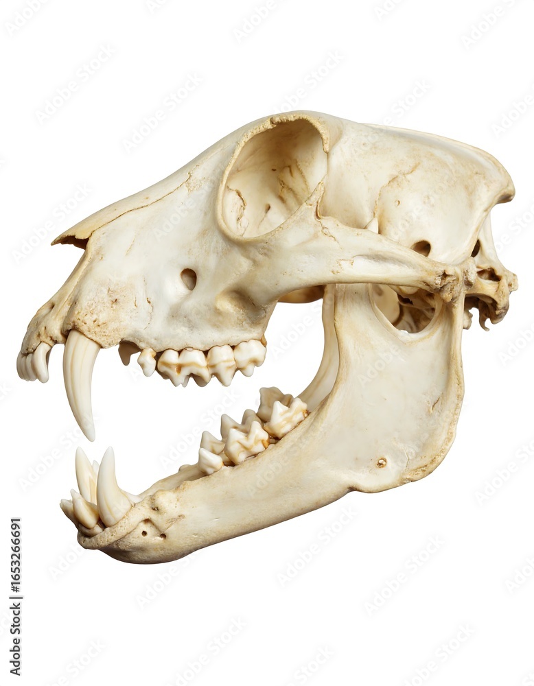Naklejka premium Animal skull profile (2)