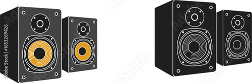 Stereo speakers for home audio high quality sound system
