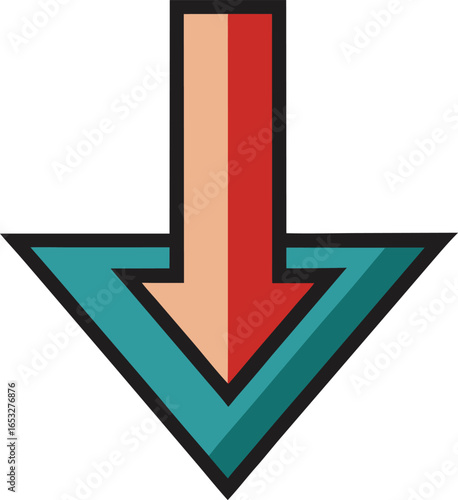 down arrow vector