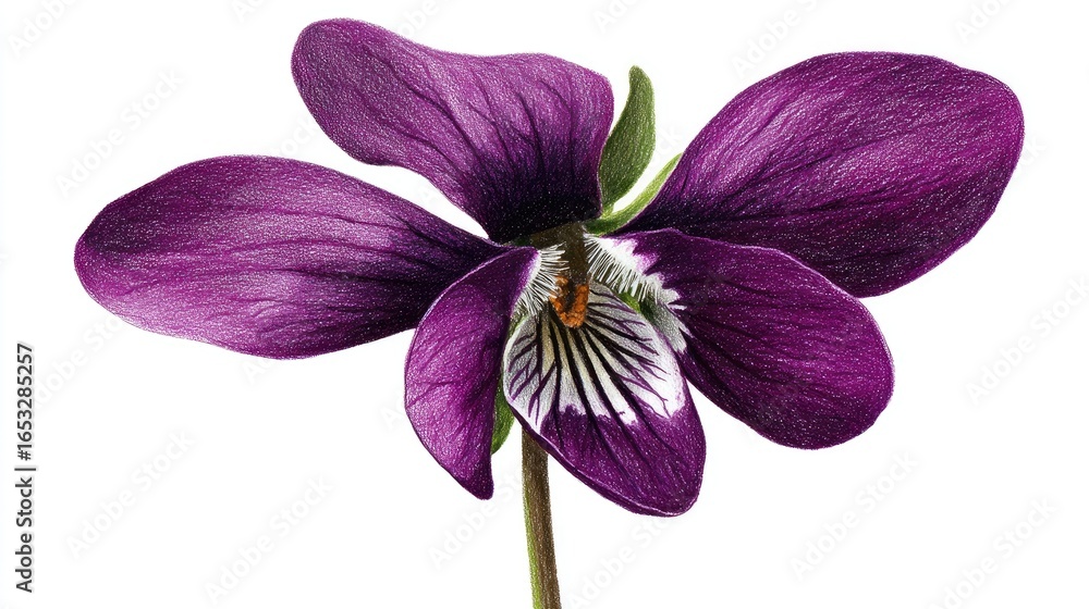 Fototapeta premium Detailed close-up of a vibrant purple flower.