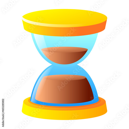 Hourglass Illustration A Simple Cartoon Representation for Time Management and Concepts